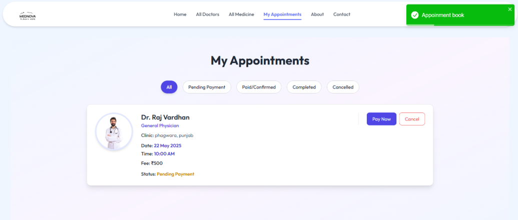 Appointment Booking Platform - UI Element 4
